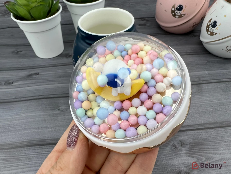 Керамическая чашка "Lost in Space" темно-синяя | 6