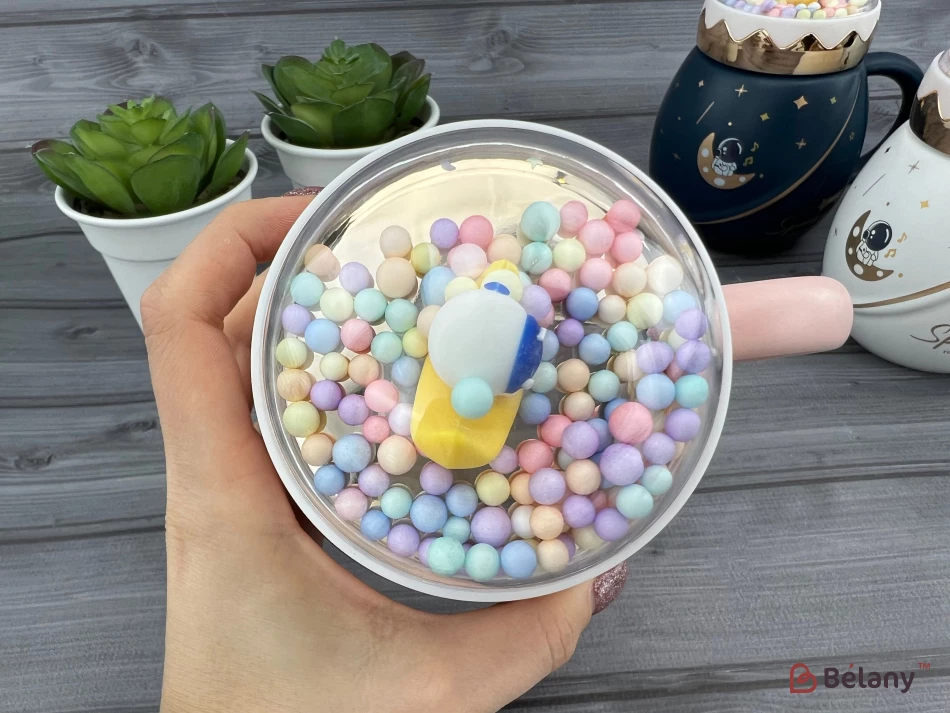 Керамическая чашка "Lost in Space" розовая | 6