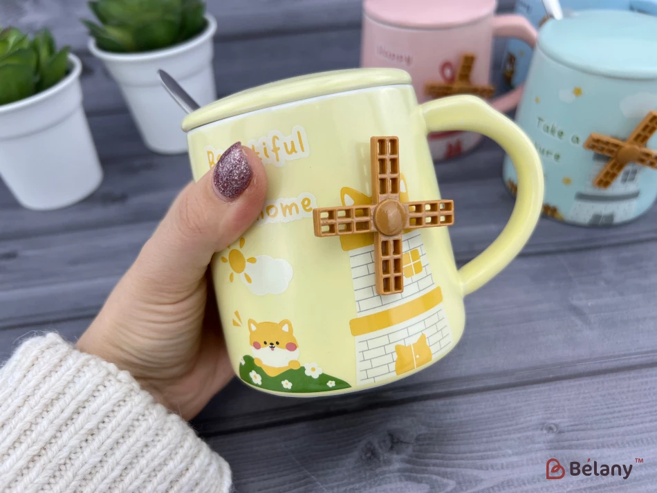 Керамічна чашка "Holland mill" кремова | 2