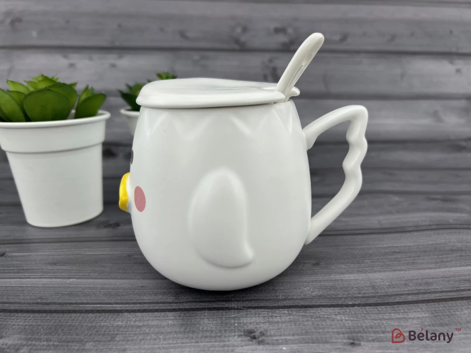 Керамічна чашка "Ducky Face" біла | 2