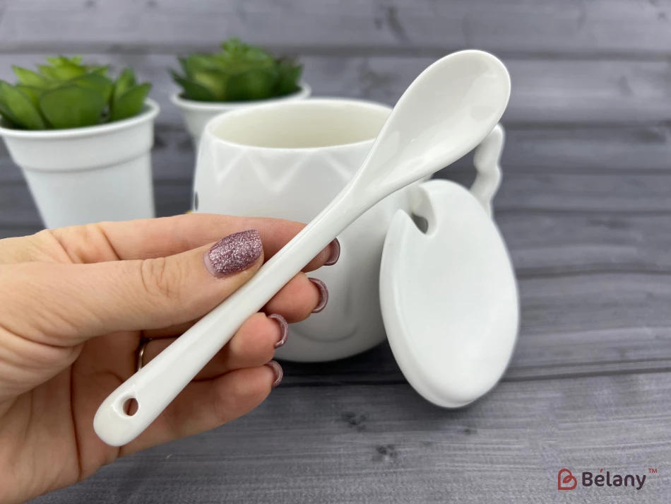 Керамічна чашка "Ducky Face" біла | 3