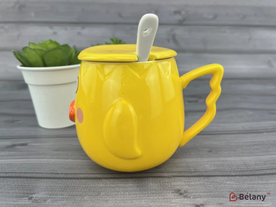 Керамічна чашка "Ducky Face" жовта | 5