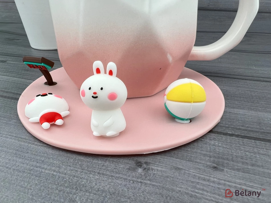 Керамическая чашка "Summer Time" розовая | 2