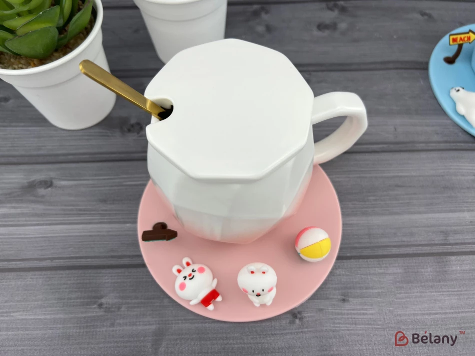 Керамическая чашка "Summer Time" розовая | 5