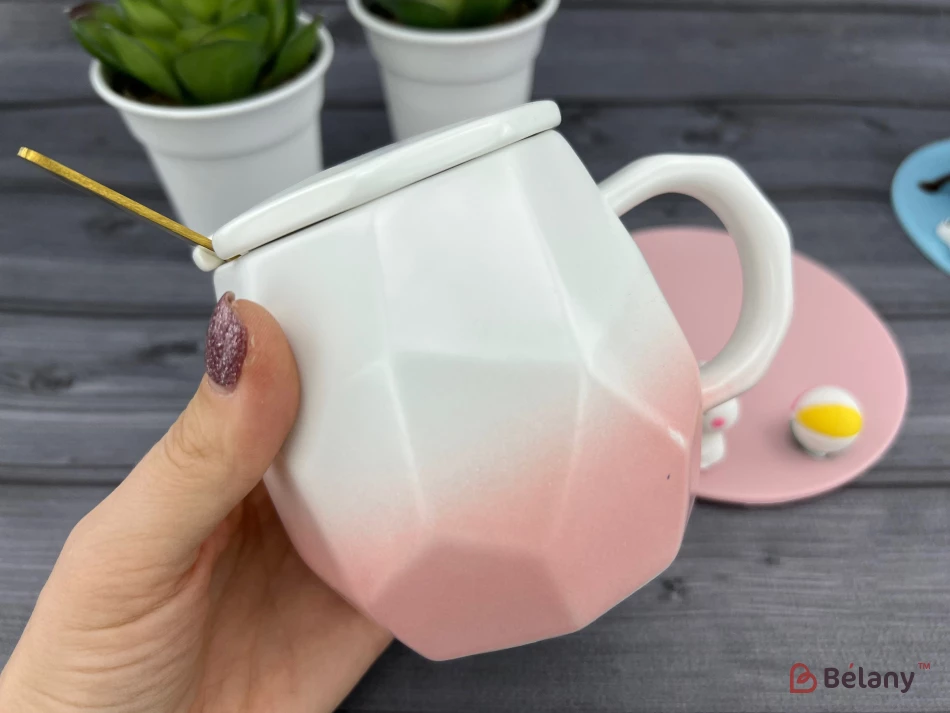 Керамическая чашка "Summer Time" розовая | 7