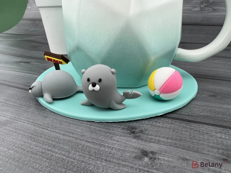 Керамічна чашка "Summer Time" аквамарин | 2