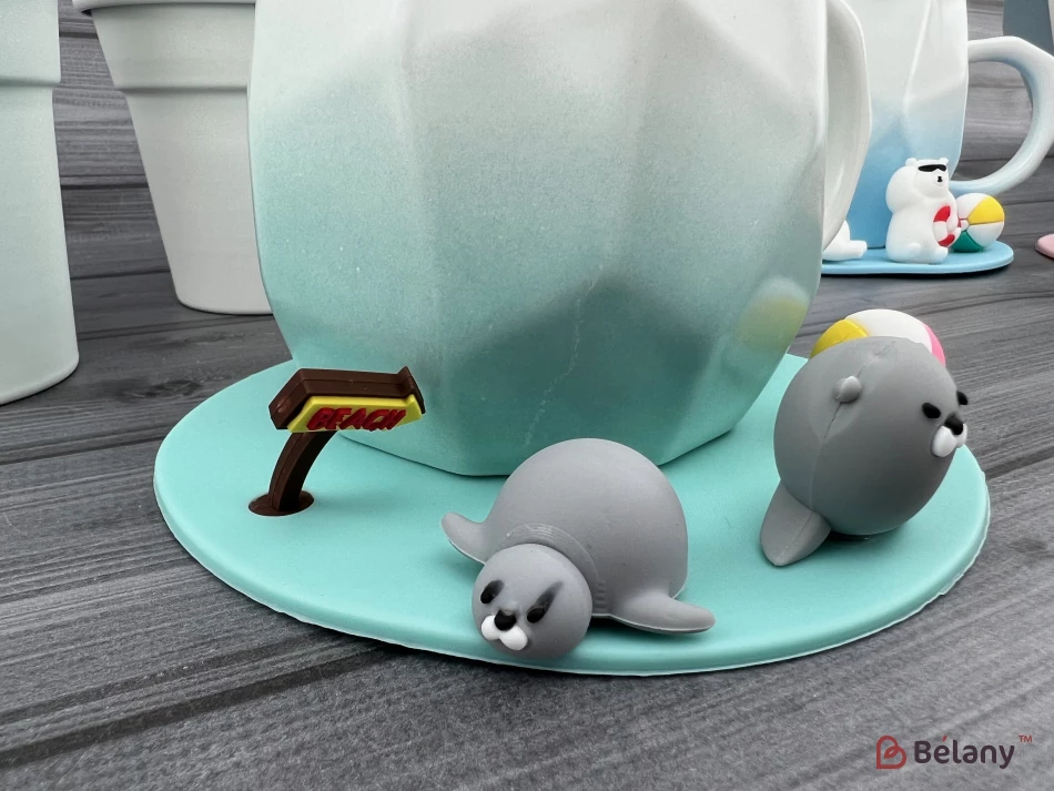 Керамічна чашка "Summer Time" аквамарин | 4