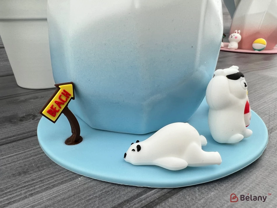 Керамічна чашка "Summer Time" блакитна | 3