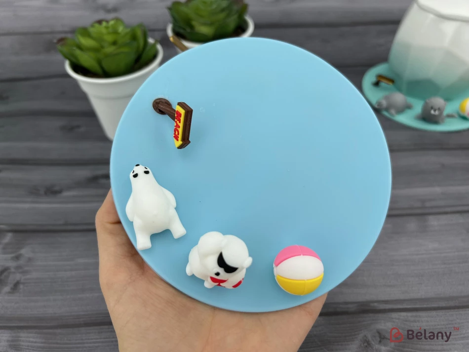 Керамічна чашка "Summer Time" блакитна | 7