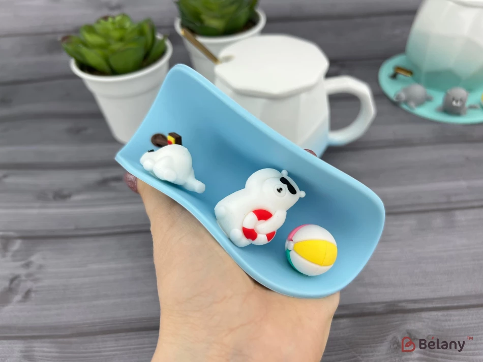 Керамічна чашка "Summer Time" блакитна | 8