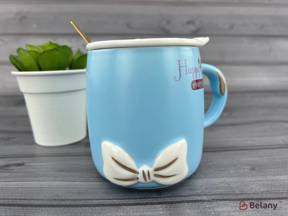 Керамічна чашка "Beauty Ribbon" блакитна