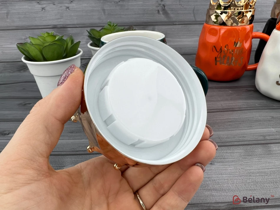 Керамическая чашка "Crowny" белая | 3