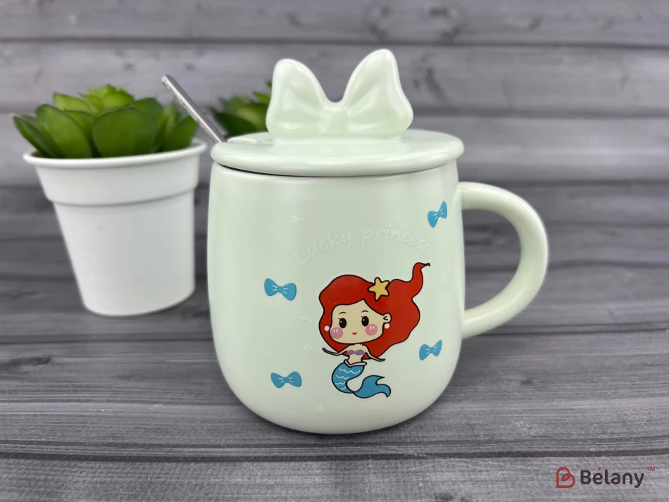 Керамічна чашка "Princess" м'ятна