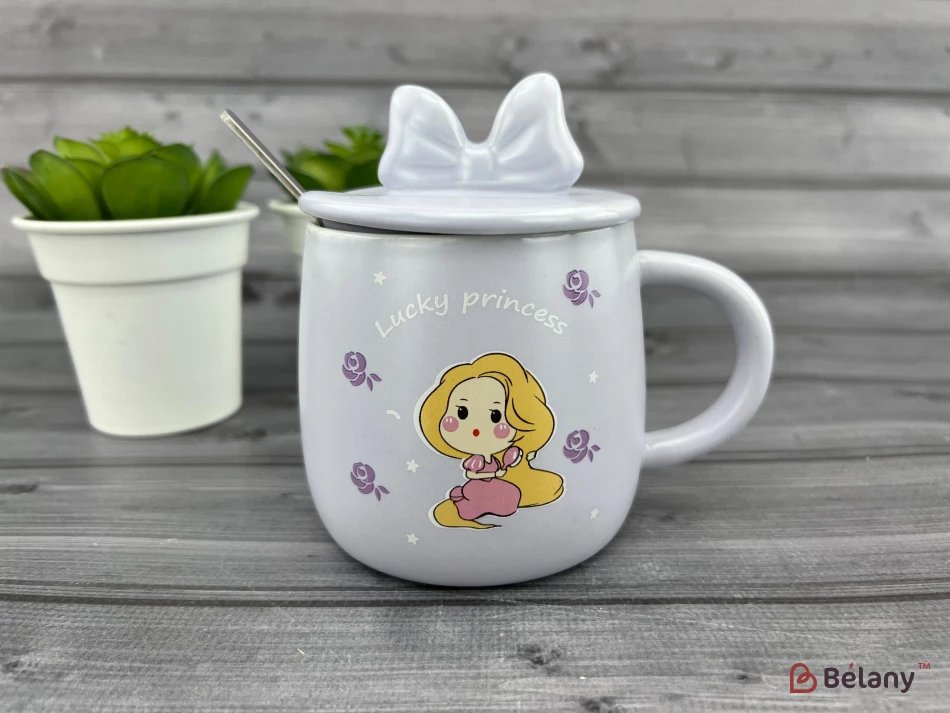 Керамическая чашка "Princess" лиловая