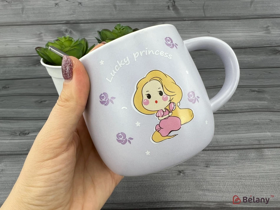 Керамическая чашка "Princess" лиловая | 2