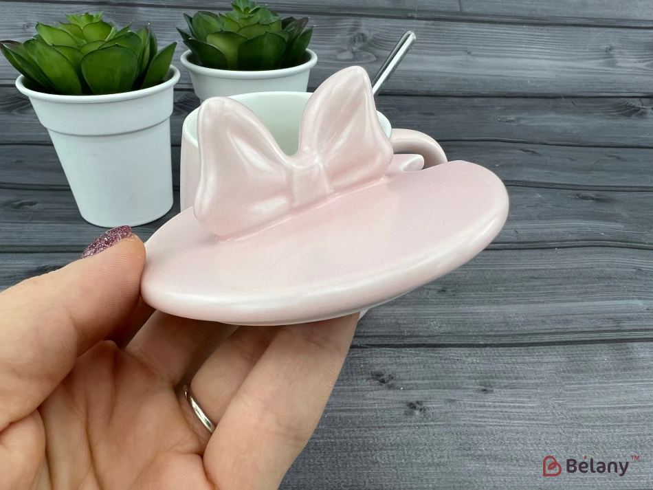 Керамическая чашка "Princess" розовая | 3