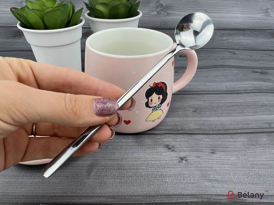 Керамическая чашка "Princess" розовая | 4