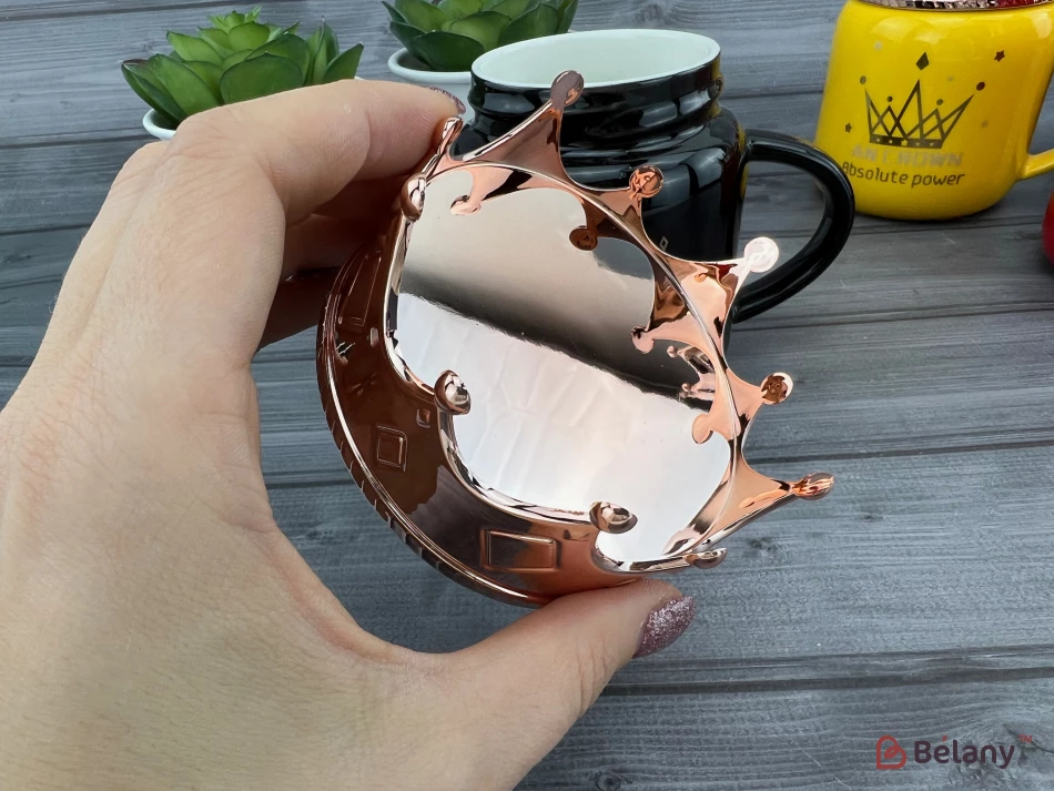 Керамическая чашка "An Krown" черная | 3