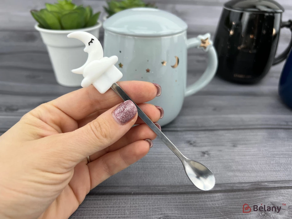 Керамическая чашка "Starry sky" сизая | 3