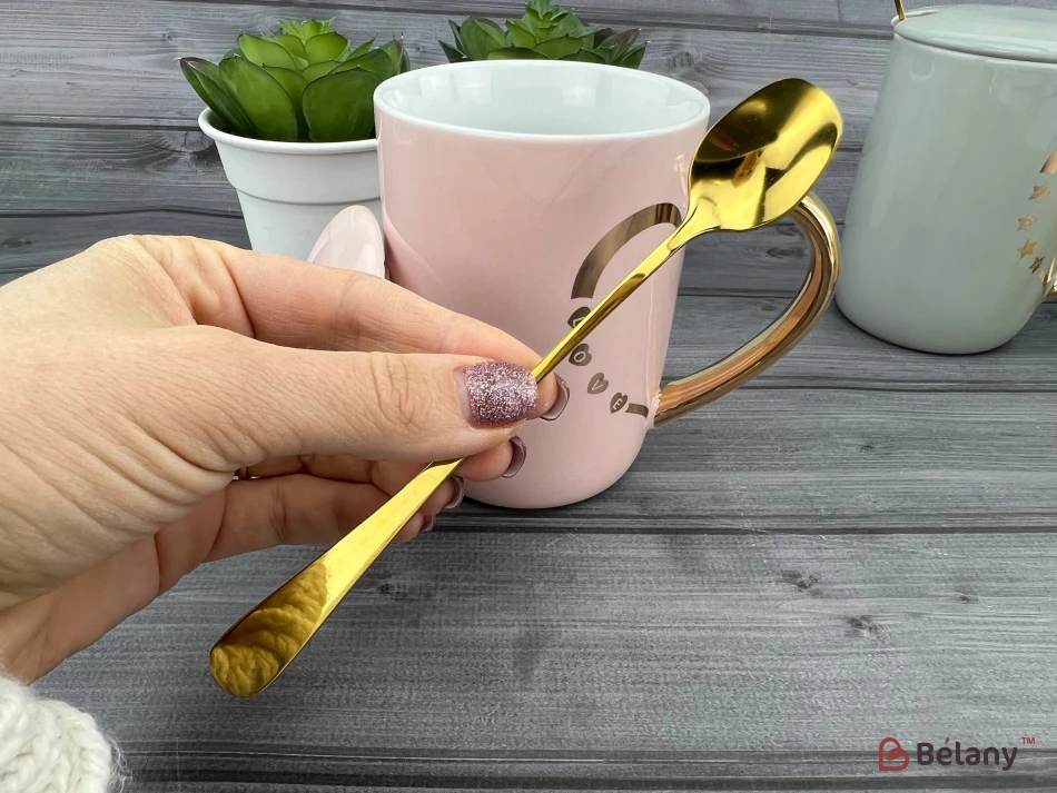 Керамическая чашка "Half Heart" розовая | 3