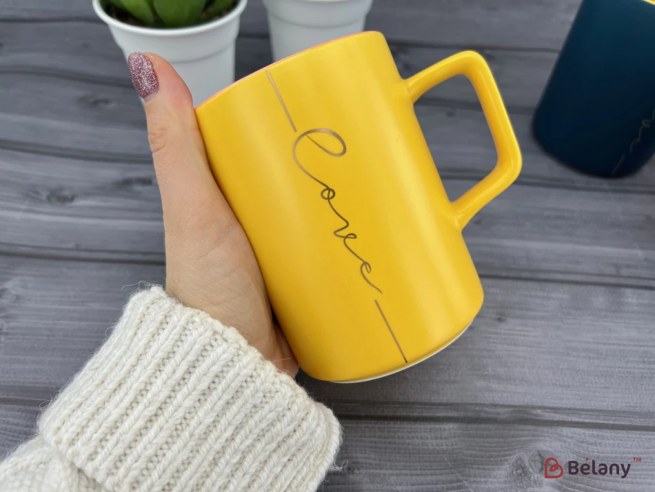 Керамическая чашка "Deep Love" манго | 2