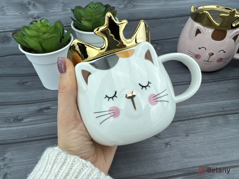 Керамическая чашка "Mouse prince" белая | 2