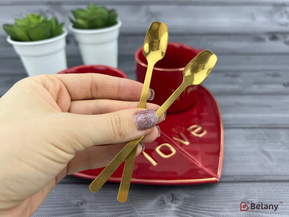 Керамическая чашка с блюдцем "One whole" красная | 3