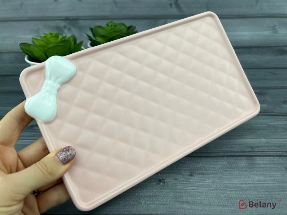 Керамическая чашка с блюдцем "Softy" розовая | 4