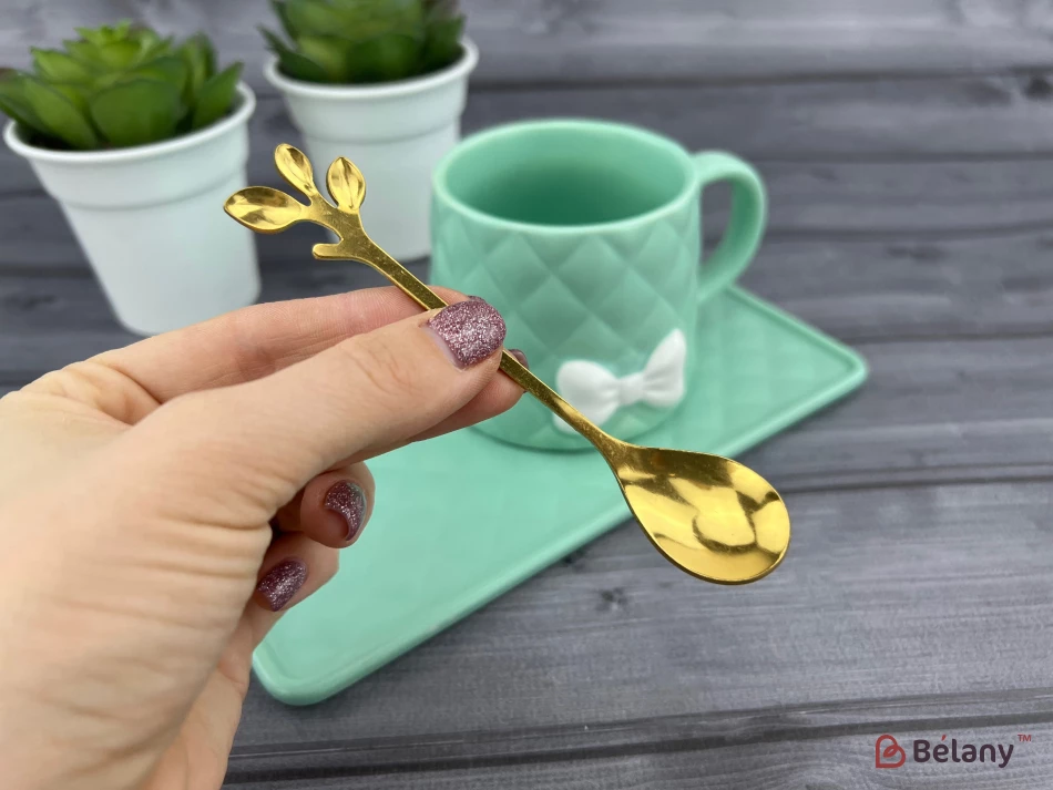 Керамическая чашка с блюдцем "Softy" мятная | 3