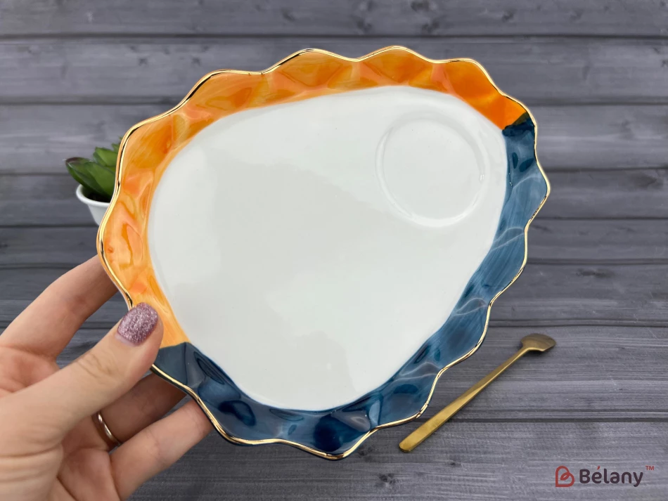 Керамічна чашка із блюдцем "Oyster" | 3