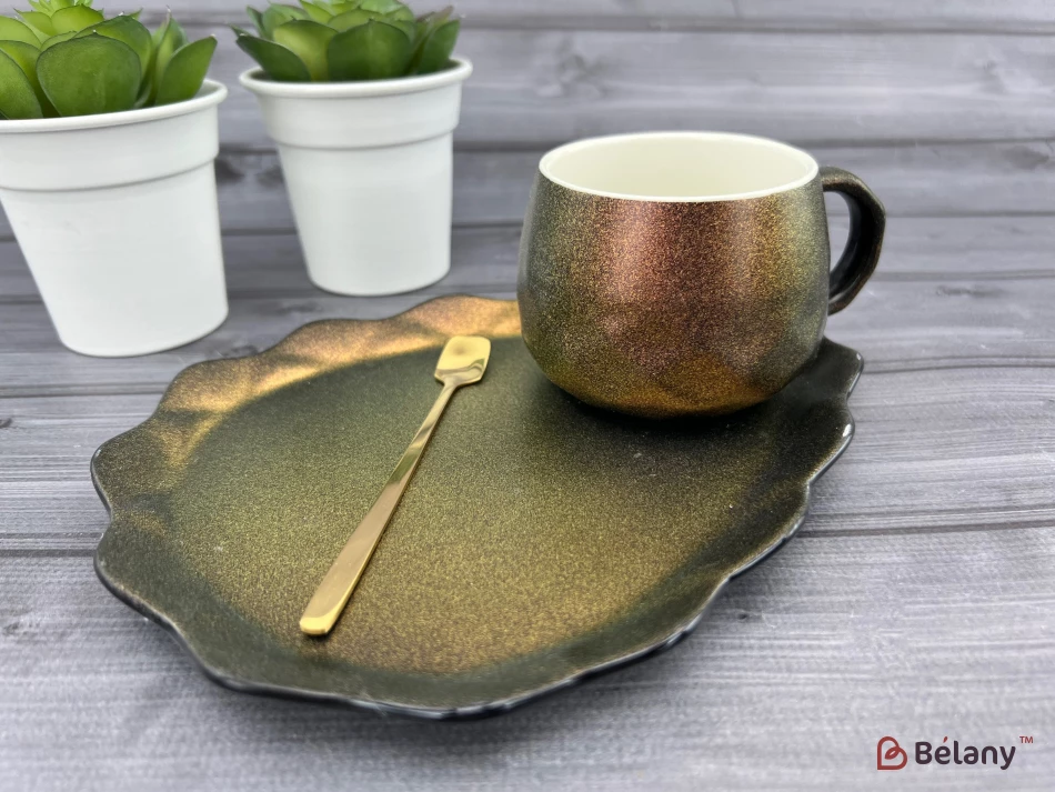 Керамічна чашка із блюдцем "Galaxy" corvus