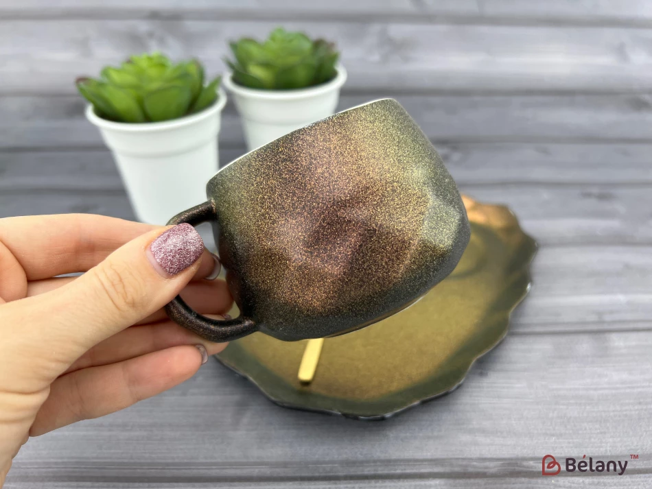 Керамічна чашка із блюдцем "Galaxy" corvus | 2