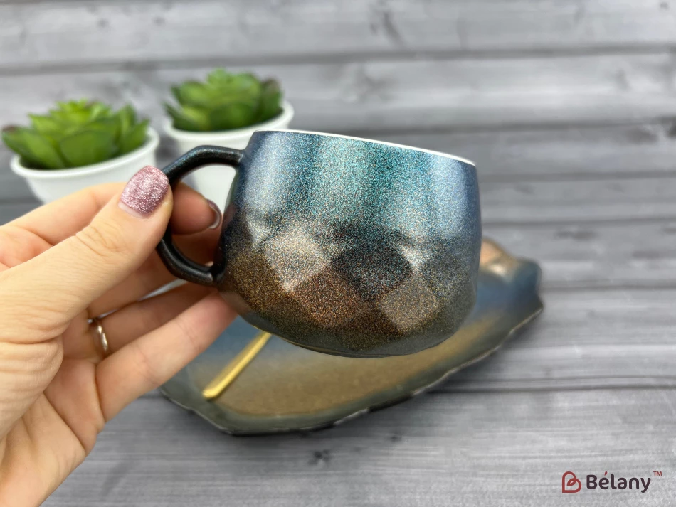 Керамическая чашка с блюдцем "Galaxy" claudius | 2