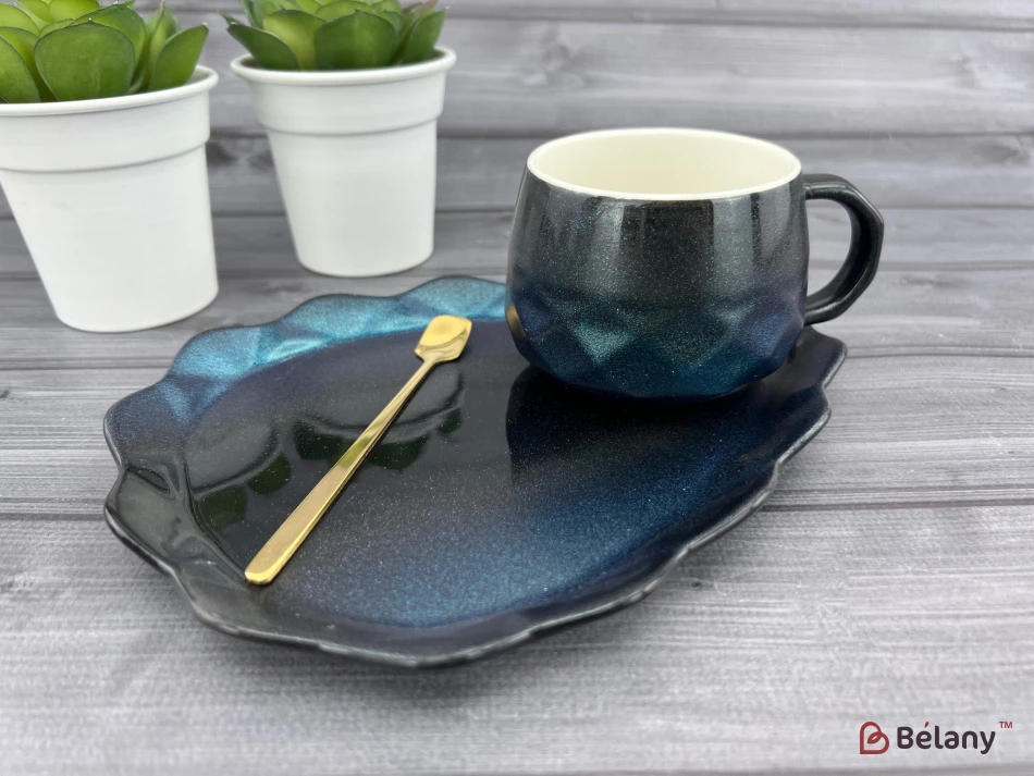 Керамічна чашка із блюдцем "Galaxy" lepus