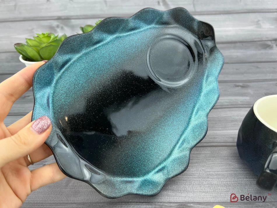 Керамічна чашка із блюдцем "Galaxy" lepus | 3