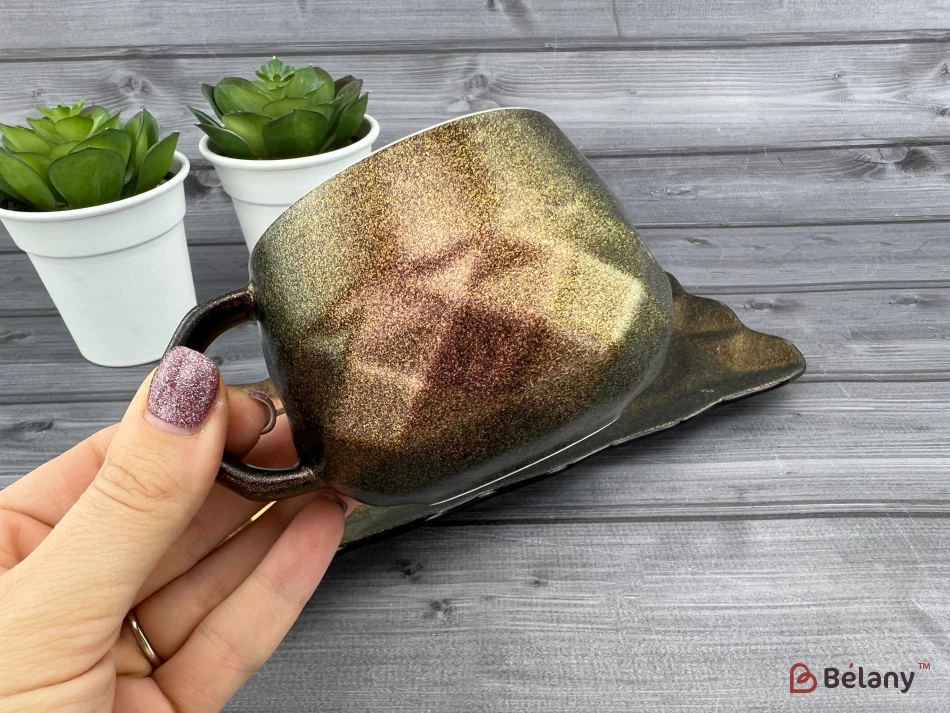 Керамическая чашка с блюдцем "Galaxy" draco | 2