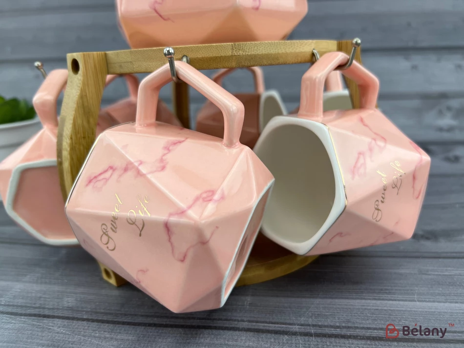 Чайний набір "Tricube" рожевий | 4