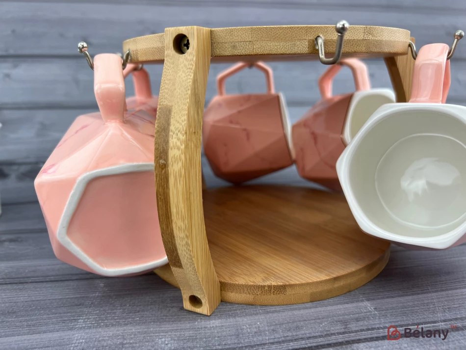 Чайний набір "Tricube" рожевий | 5