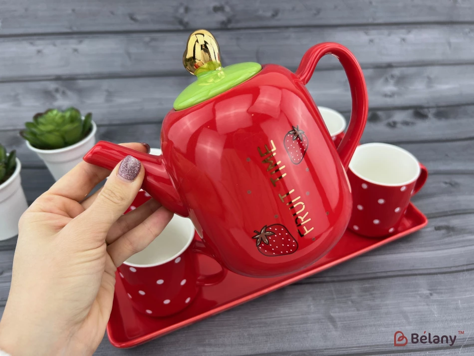 Чайный набор "Fruity" красный | 2