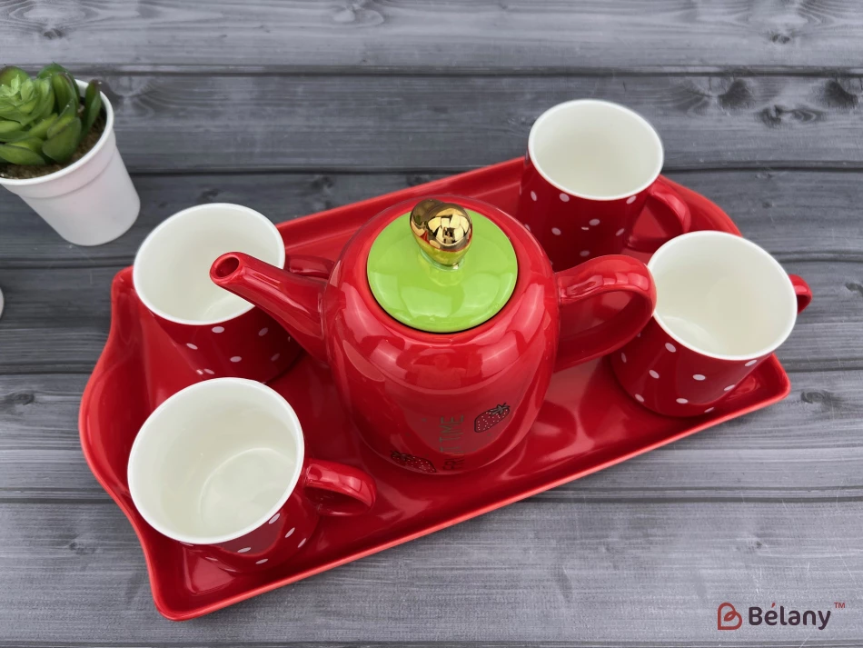 Чайный набор "Fruity" красный | 4