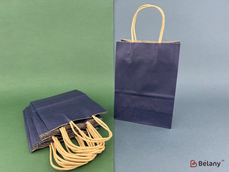 Крафтовые пакеты "Just color XS" темно-синие