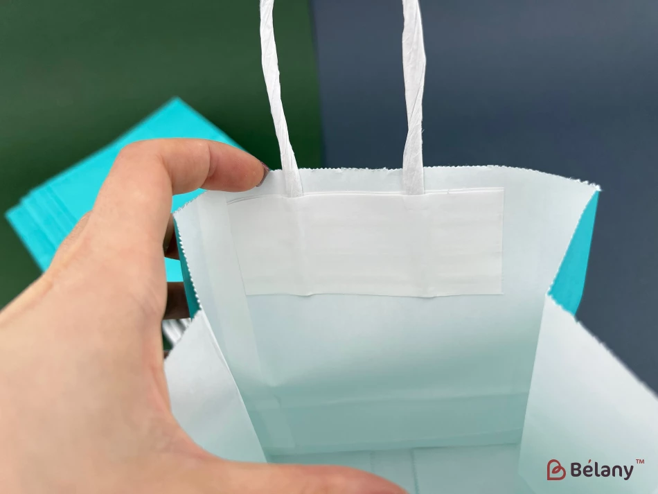 Крафтовые пакеты "Just color M" голубые | 3