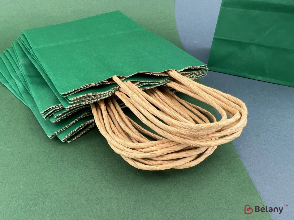 Крафтовые пакеты "Just color M" темно-зеленые | 3