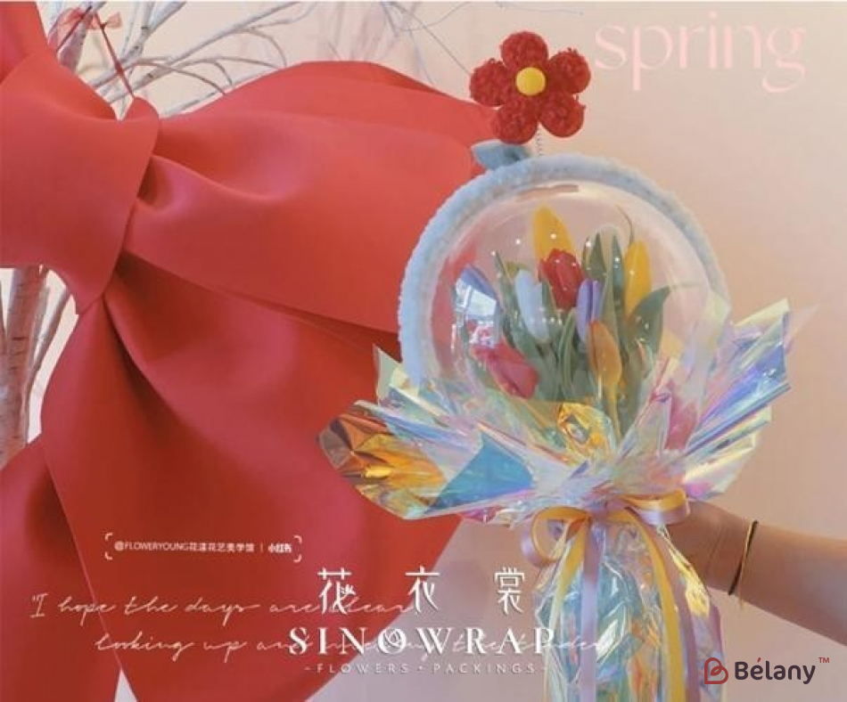 Пластиковый шар для букета 22.5см | 4