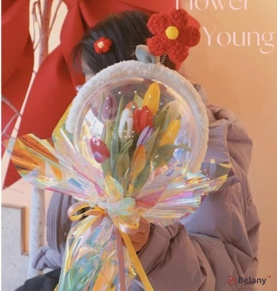 Пластиковый шар для букета 22.5см | 5