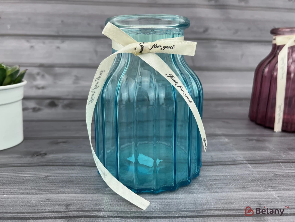 Ваза для цветов "Little dream" голубая 14х7см