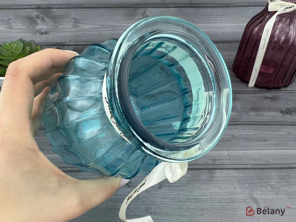 Ваза для цветов "Little dream" голубая 14х7см | 3