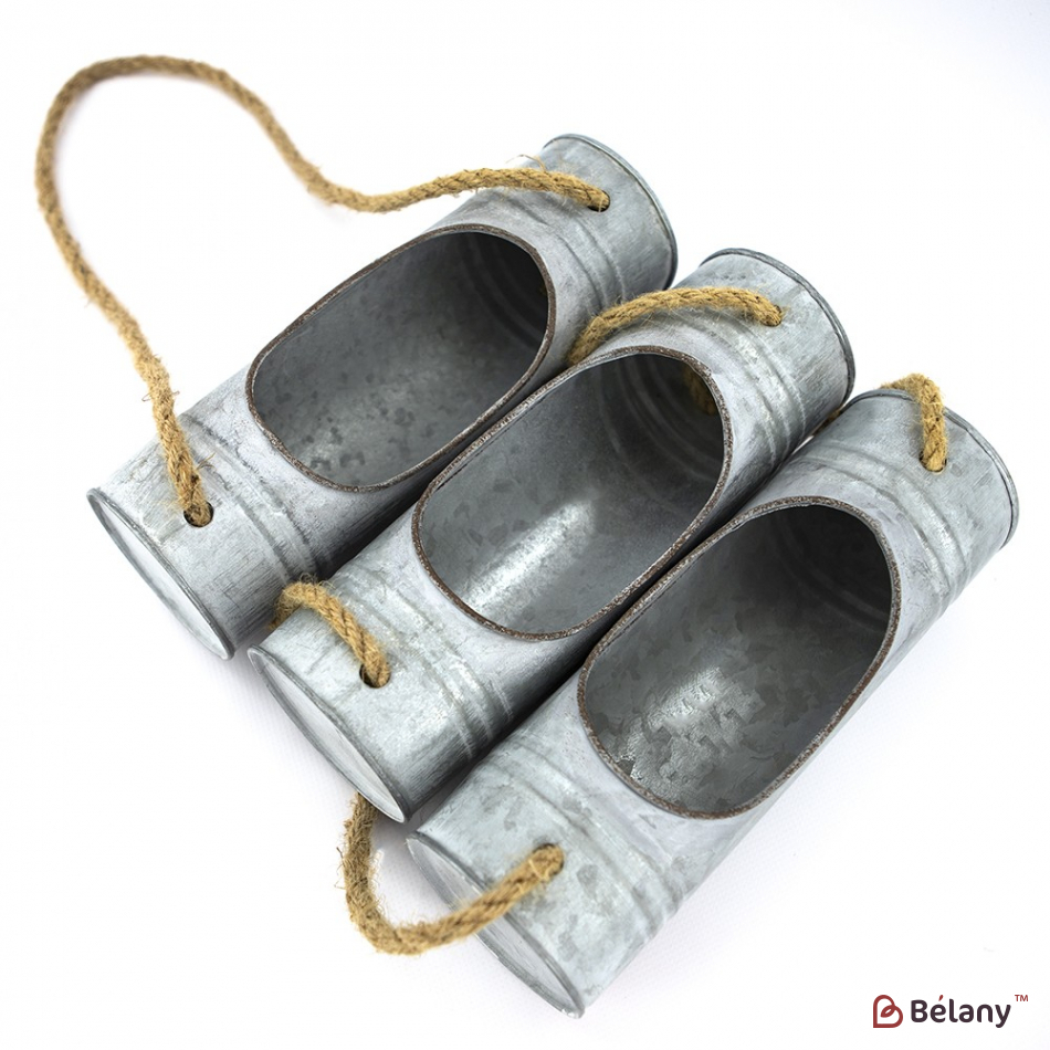 Підвісне металеве кашпо "Garden" на канаті | 2