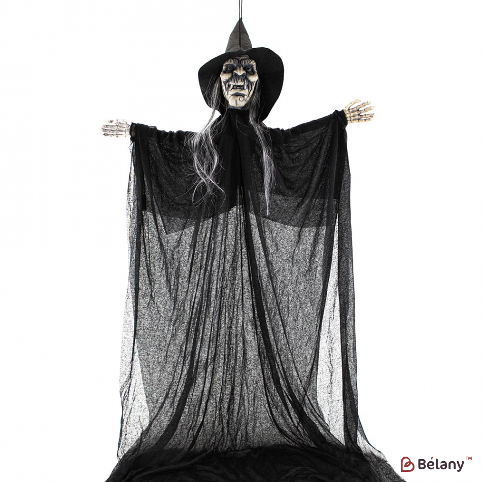 Декор анімований "Відьма" з LED-підсвічуванням та звуковими ефектами.