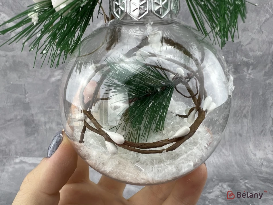 Елочная игрушка "Bird on glass ball" | 2